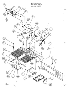 Machine Compartment/tecumseh Compres Diagram and Parts List for SX22M  Amana Refrigerator