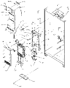 Evaporator And Air Handling Diagram and Parts List for SSD25NB-P1162409W  Amana Refrigerator