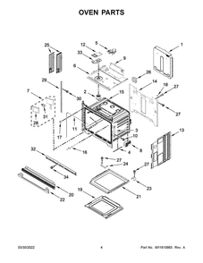 Oven Parts Diagram and Parts List for JJW2427LM00  Maytag Wall Oven