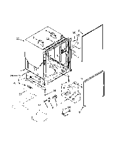 Tub And Frame Parts Diagram and Parts List for 66512774K314  Kenmore Dishwasher