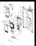 EVAP AND AIR HANDLING Diagram and Parts List for SBD20NE P1162503W E Amana Refrigerator