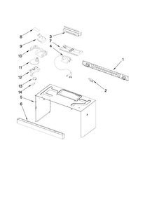 Cabinet And Installation Parts Diagram and Parts List for JMV8208WB0  Jenn-Air Microwave