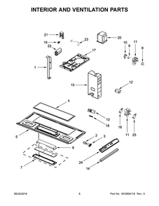 Part Location Diagram of W11520831 Whirlpool BASE