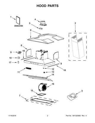 Part Location Diagram of W11293971 Whirlpool Electric Control Board