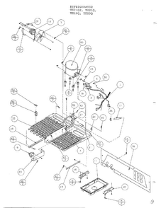 Tecumseh Compressor Diagram and Parts List for TZ21Q  Amana Refrigerator