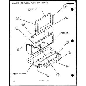 Chassis Mechanical Parts Assy 2 Diagram and Parts List for PTC07300ER P9812501R Amana Air Conditioner