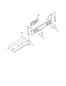 Control Panel Parts Diagram and Parts List for MGS5752BDB19  Maytag Range