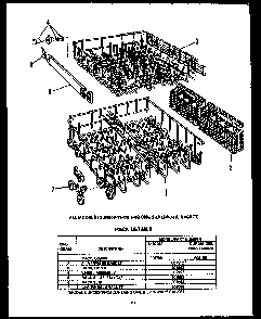 Section 7 Diagram and Parts List for DCR225-1V-OS  Caloric Dishwasher