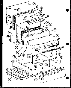 Section 3 Diagram and Parts List for ARR-201 P85450-4S Amana Range