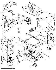 Base Assembly Diagram and Parts List for 1162140090  Kenmore Canister Vacuum