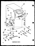 COMPRESSOR PARTS Diagram and Parts List for BC20EC P747023WC Amana Refrigerator