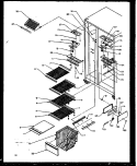 FZ SHELVING AND REF LIGHT Diagram and Parts List for SXI20NW P1162903W W Amana Refrigerator