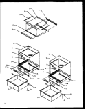 REF SHELVING AND DRAWERS Diagram and Parts List for SXI20NW P1162903W W Amana Refrigerator