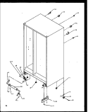 DRAIN AND ROLLERS Diagram and Parts List for SXI20NW P1162903W W Amana Refrigerator