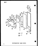 REF DOOR PARTS Diagram and Parts List for SRI19W P6035036W Amana Refrigerator