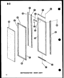 REF DOOR ASSY Diagram and Parts List for SRI19W P6035036W Amana Refrigerator