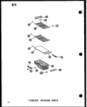 FZ INTERIOR PARTS Diagram and Parts List for SRI19W P6035036W Amana Refrigerator
