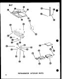 REF INTERIOR PARTS Diagram and Parts List for SRI19W P6035036W Amana Refrigerator