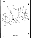 CAVITY ASSY Diagram and Parts List for SRI19W P6035036W Amana Refrigerator