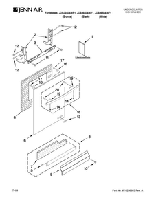 Part Location Diagram of W10253599 Whirlpool STUD