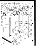 REF / FZ CONTROLS AND CABINET PART Diagram and Parts List for SXD25J P1104001W Amana Refrigerator