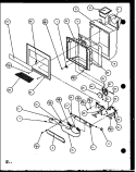 ICE AND WATER CAVITY Diagram and Parts List for SXD25J P1104001W Amana Refrigerator