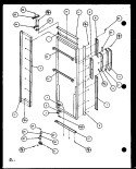 REF DOOR Diagram and Parts List for SXD25JP P1104006W Amana Refrigerator