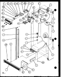REF / FZ CONTROLS AND CABINET PART Diagram and Parts List for SXD25JP P1104006W Amana Refrigerator