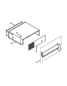 Top Grille And Unit Cover Parts Diagram and Parts List for JS42SEDUDW20  Jenn-Air Refrigerator