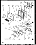 ICE AND WATER CAVITY Diagram and Parts List for SXD25JP P1104006W Amana Refrigerator