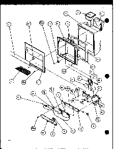 Section 11 Diagram and Parts List for 36088-P11108702W  Amana Refrigerator