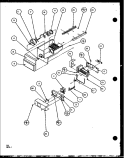 ICE BUCKET AND ICE MAKER Diagram and Parts List for SXD25JP P1104006W Amana Refrigerator
