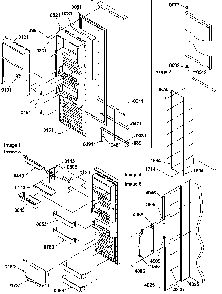 Refrigerator Door Diagram and Parts List for SRD22VPW-P1190320WW  Amana Refrigerator