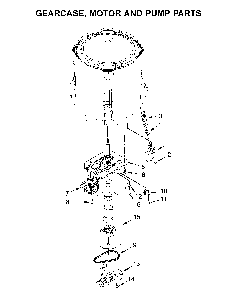 Gearcase, motor and pump parts Diagram and Parts List for MVWP576KW1  Maytag Washer