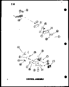 Control Assembly Diagram and Parts List for RC10B-PB P74582-2M Amana Microwave