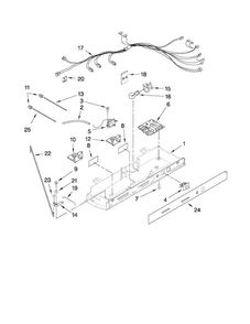 Control Parts Diagram and Parts List for MSD2574VEM11  Maytag Refrigerator