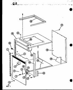 Section 12 Diagram and Parts List for VBC35CT-1W P55572-2C Amana Air Conditioner