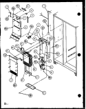 EVAP AND AIR HANDLING Diagram and Parts List for SLD25J P1104008W Amana Refrigerator