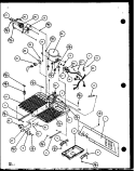 MACHINE COMPARTMENT Diagram and Parts List for SLD25J P1104008W Amana Refrigerator