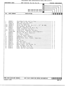 Freezer Compartment Page 2 Diagram and Parts List for 19384B  Admiral Refrigerator