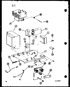 Transformer And Magnetron Diagram and Parts List for RR-1010 P75414-2M Amana Microwave