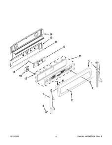 Part Location Diagram of W10294791 Whirlpool KNOB