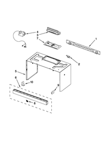Part Location Diagram of W10527310 Whirlpool GRILL-VENT
