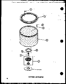 Section 3 Diagram and Parts List for TAA200 P75751-8W Amana Washer