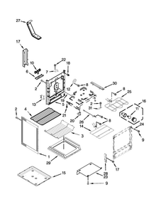 Chassis Parts Diagram and Parts List for MER8600DE0  Maytag Range