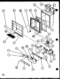ICE AND WATER CAVITY Diagram and Parts List for SCD25J P1104013W Amana Refrigerator