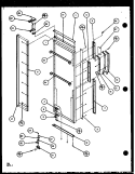 REF DOOR Diagram and Parts List for SCD25JB P1104016W Amana Refrigerator