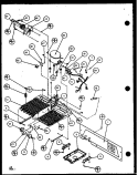 MACHINE COMPARTMENT Diagram and Parts List for SCD25JB P1104016W Amana Refrigerator