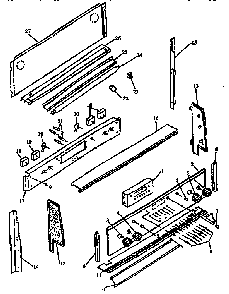 Backguard Parts Diagram and Parts List for ARH660E-P1167404SE  Amana Range