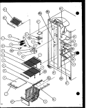 FZ SHELVING AND REF LIGHT Diagram and Parts List for SZDE20KB P1102502W Amana Refrigerator